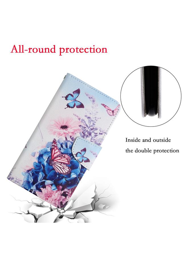 S-TOP Case For iPhone 15 Pro Max 3D Colored Drawing Flip Leather Phone Case - Image 5