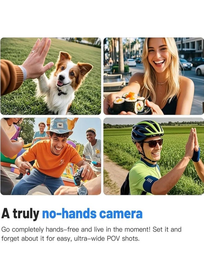 Generic 4K Hands-Free Action Camera with Magnetic Mount, POV Wearable Sports Cam for Cycling, Outdoor, Pets, Chest Mountable, 360° Rotation, Waterproof, WiFi, Loop Recording  - Image 3
