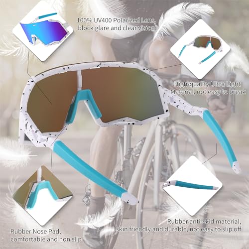 FEISEDY Polarized Cycling Sunglasses Women Men Outdoor Sports Sunglasses Baseball Running Biking Fishing Sunglasses B2994 - Image 5