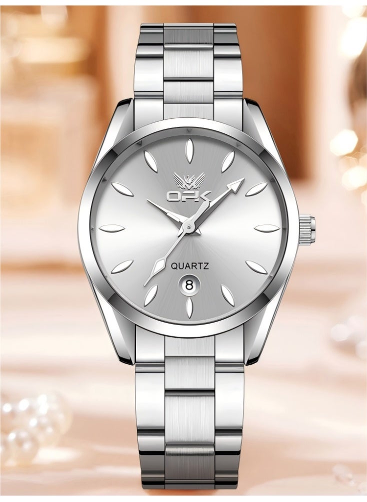OPK Women's Watch Elegant Analog Quartz Ladies Watch Pretty Slim Waterproof Luminous Date Ladies Small Wrists Watches - Image 2
