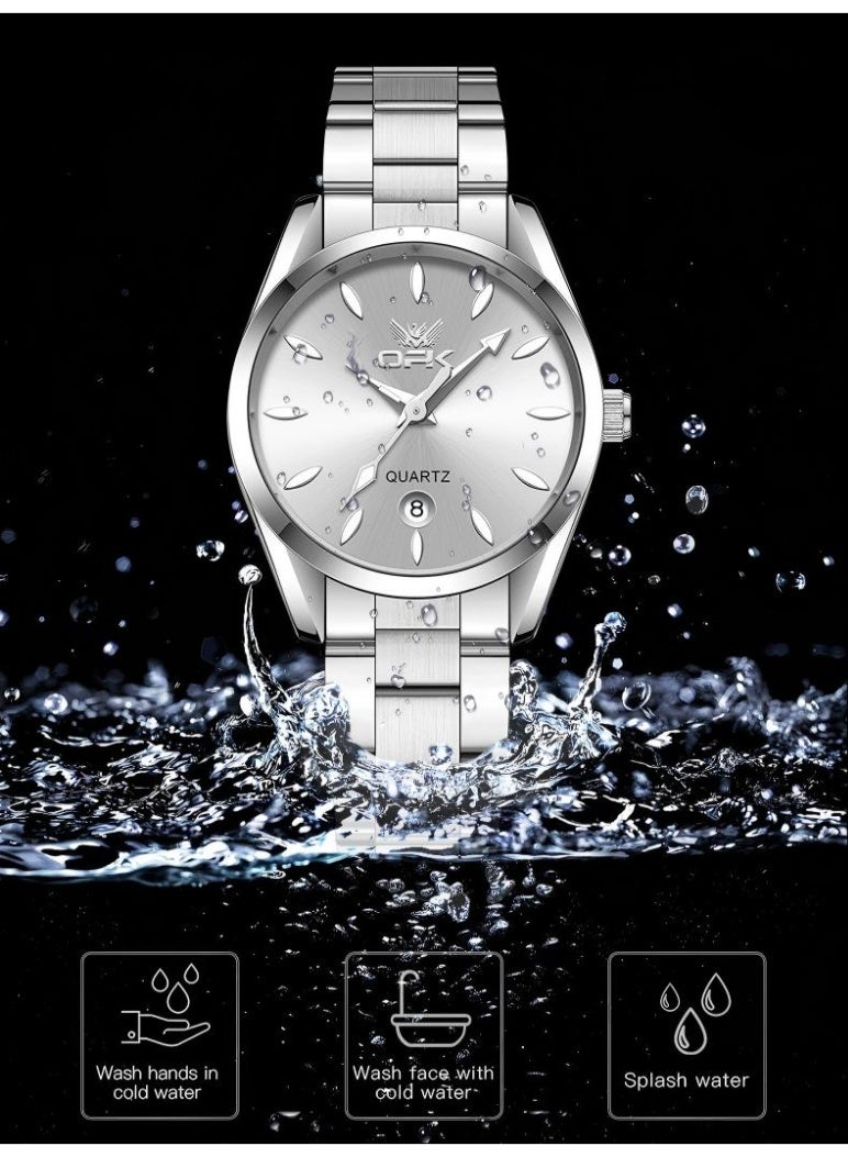 OPK Women's Watch Elegant Analog Quartz Ladies Watch Pretty Slim Waterproof Luminous Date Ladies Small Wrists Watches - Image 5