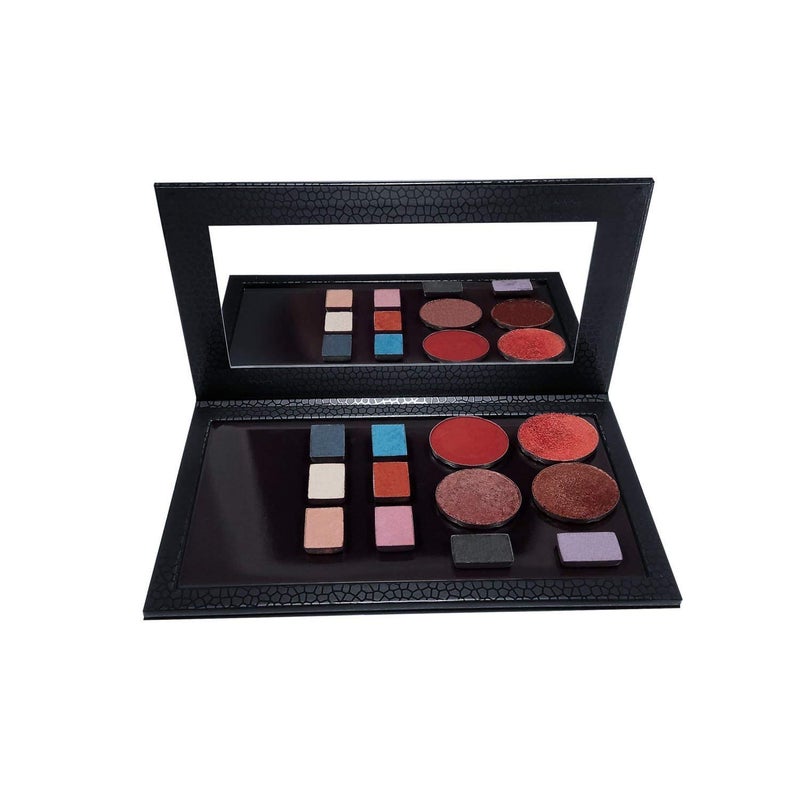 Allwon Magnetic Palette Empty Eyeshadow Makeup Palette with Shatterproof Mirror for Eyeshadow Lipstick Blush Powder (Black) - Image 5