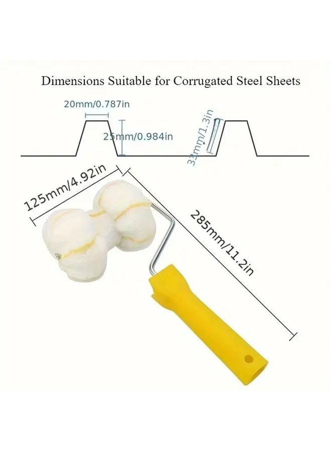 1 Pc Multi Purpose 180 Roller Brush With Ergonomic Handle For Metal PVC Galvanized Surfaces - Image 4