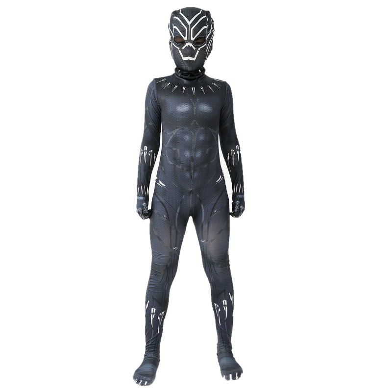 Spider Bodysuit Hero Costume for Halloween Black Panther