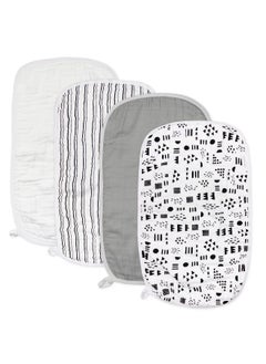 Moro Moro Rectangular Muslin Burp Towel – 100% Organic Cotton, Ultra-Absorbent & Breathable  - Image 1