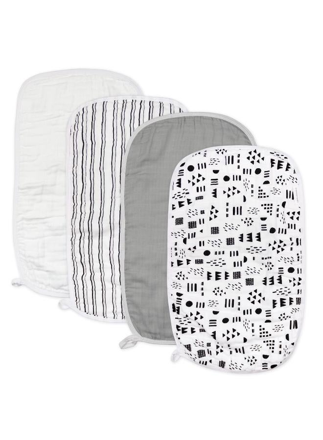Moro Moro Rectangular Muslin Burp Towel – 100% Organic Cotton, Ultra-Absorbent & Breathable - Image 1