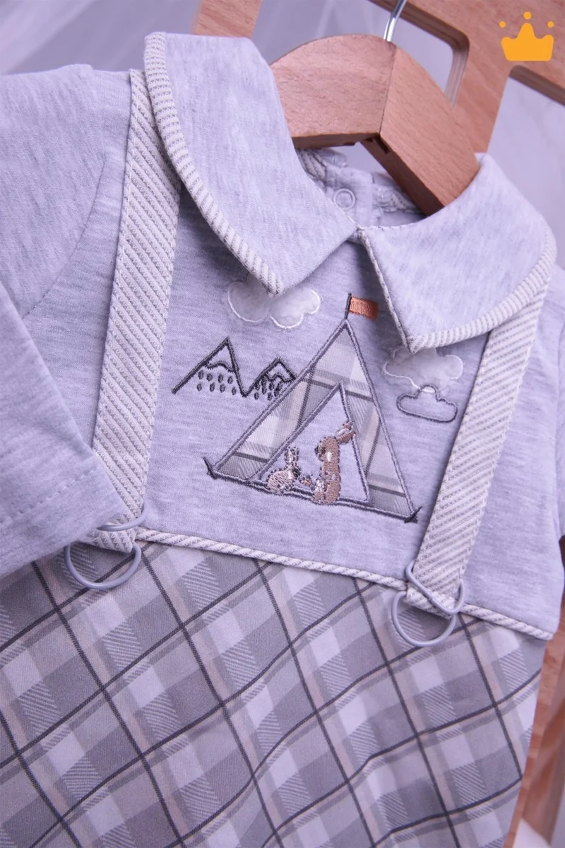 Baby Hola Babyhola Baby Boy Jumpsuit with Salopette Look 12615