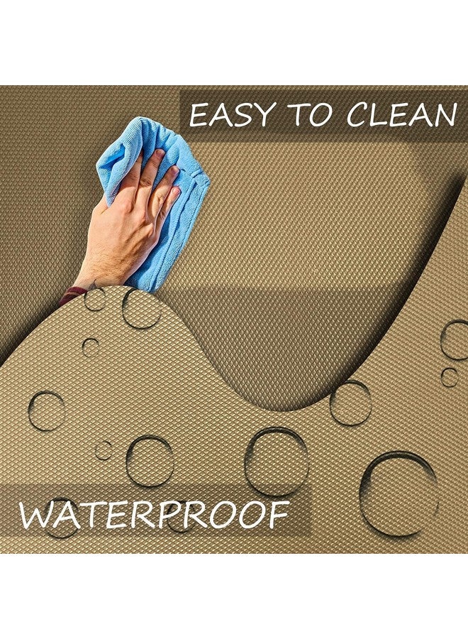 ElastPro (60 cm X 10 m) Beige EVA Food Grade Washable Anti Slip Mat/Sheet for Fridge, Shelf Liner, Table, Kitchen Drawer mat (Diamond Texture, Beige) - Image 5