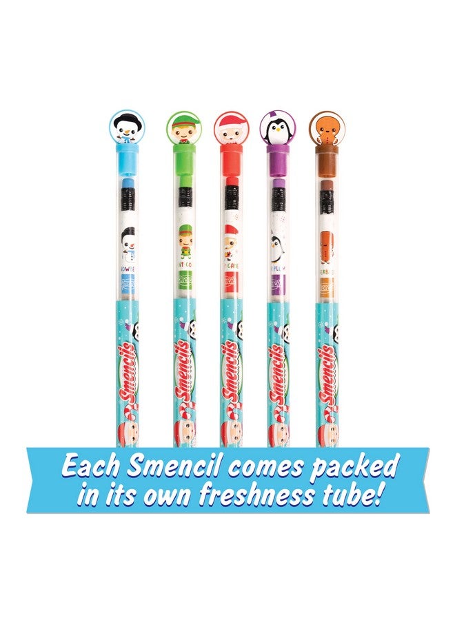 Scentco Holiday Smencils (2 Pack) - HB #2 Scented Fun Pencils, 5 Count - Stocking Stuffer, Gifts for Kids, School Supplies, Party Favors, Classroom Rewards - Image 5