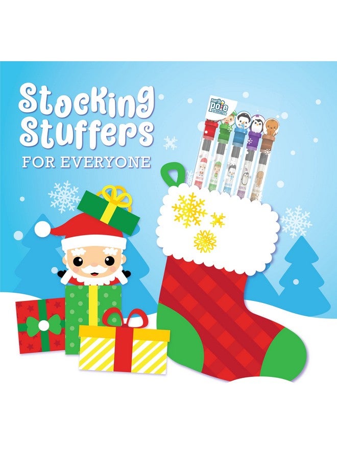 Scentco Holiday Smencils (2 Pack) - HB #2 Scented Fun Pencils, 5 Count - Stocking Stuffer, Gifts for Kids, School Supplies, Party Favors, Classroom Rewards - Image 4