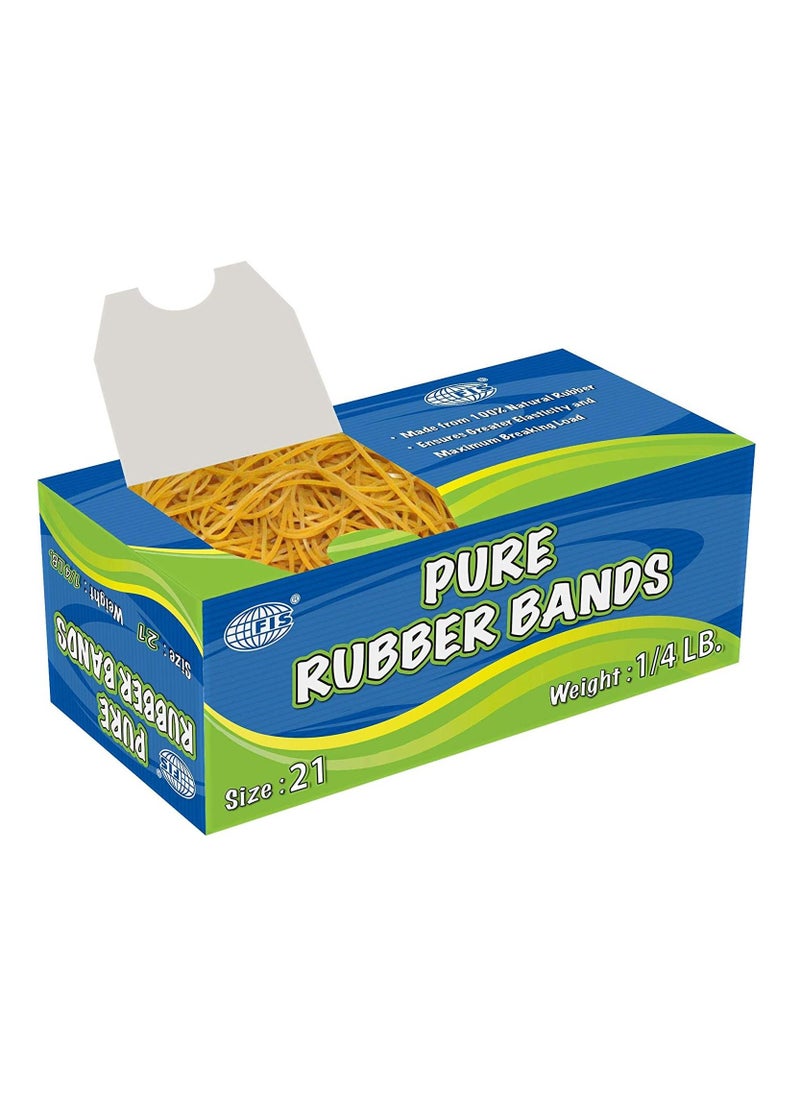 FIS FIS Pure Rubber Bands 21 Size, 1/4 LB - FSRB21  - Image 1