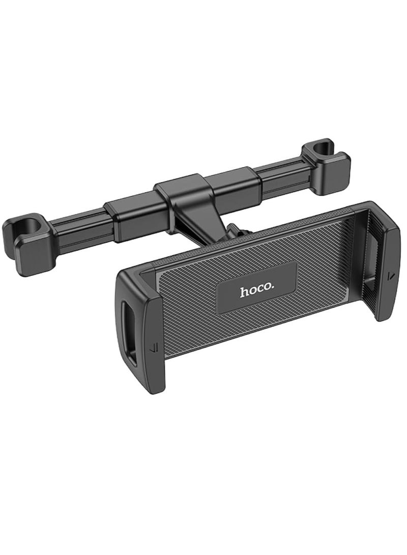 هوكو حامل هاتف وحاسب لوحي للجزء الخلفي من مقعد السيارة CA121 - حامل رأس قابل للتعديل لأجهزة من 4.7 إلى 12.9 إنش - حامل آمن للمقاعد الخلفية للأجهزة اللوحية والهواتف الذكية وأجهزة الكمبيوتر اللوحية - مثالي لتسلية رأس السيارة. - Image 2