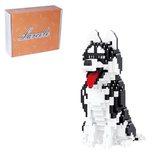 Larcele مجموعة حيوانات لارسيل لبناء الكتل الصغيرة DIY لعبة بناء 3D مصغرة 753 قطعة KLJM05Hسكي - Image 1