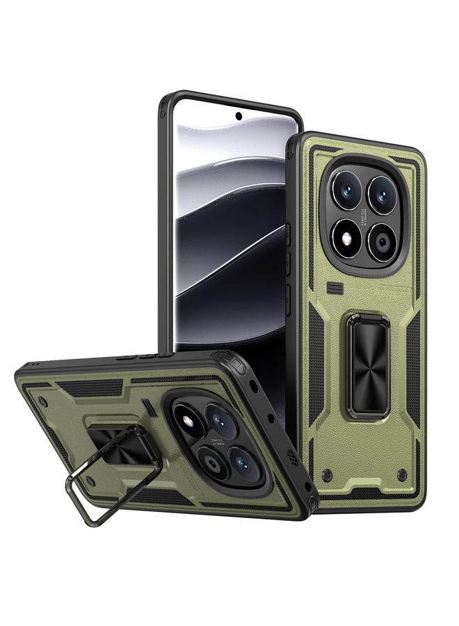 اس-توب جراب لهاتف Redmi Note 14 Pro 5G مع حامل حلقي من مادة TPU الهجينة - Image 1