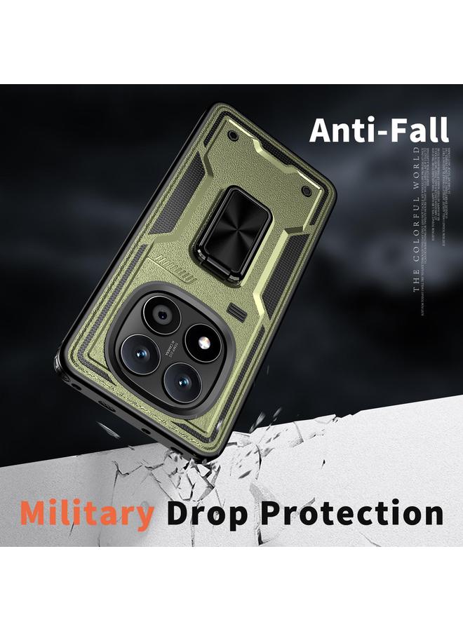 اس-توب جراب لهاتف Redmi Note 14 Pro 5G مع حامل حلقي من مادة TPU الهجينة - Image 3