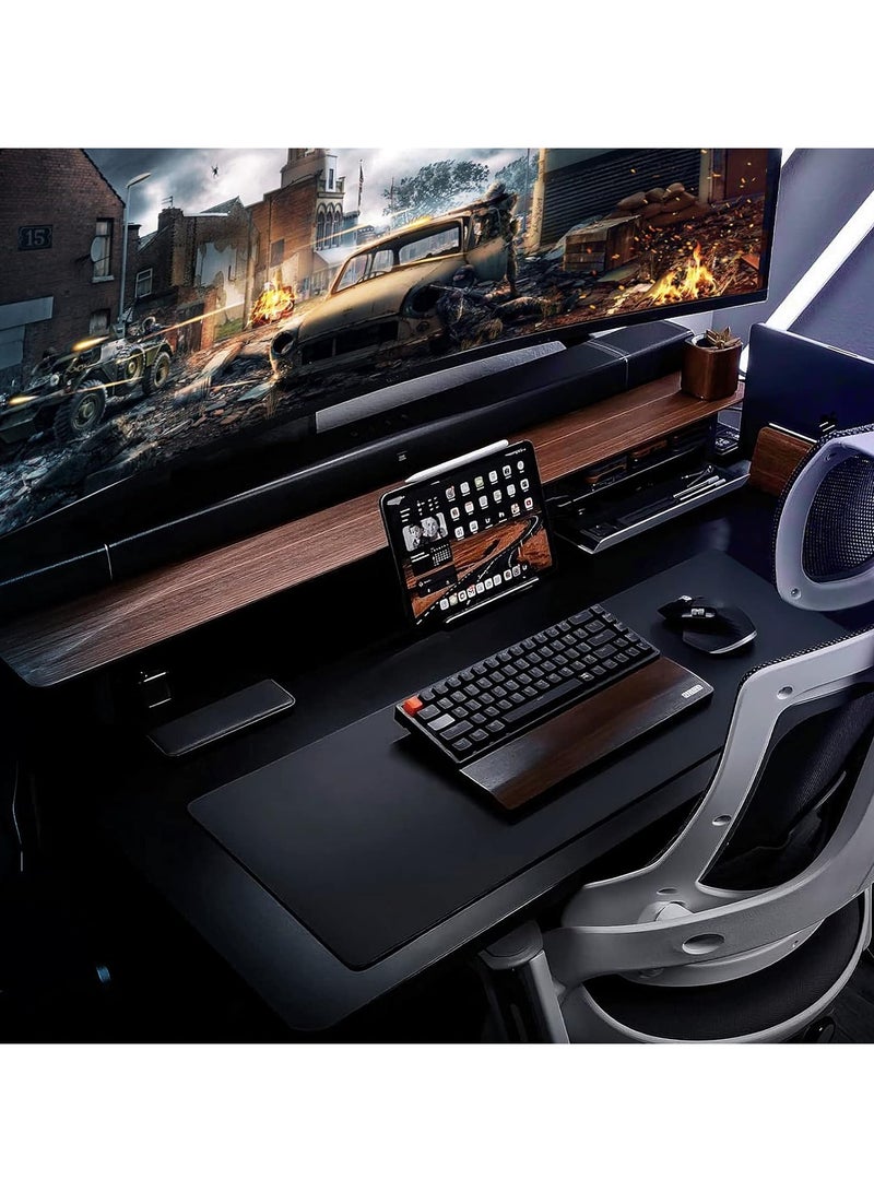 ETZ Large Gaming Mouse Pad,31.5 x 11.8 × 0.12 in with Stitched Edges,Extended Mousepad,Durable Non-Slip Natural Rubber Base,Washable Keyboard Pad,Desk Pad...  - Image 2