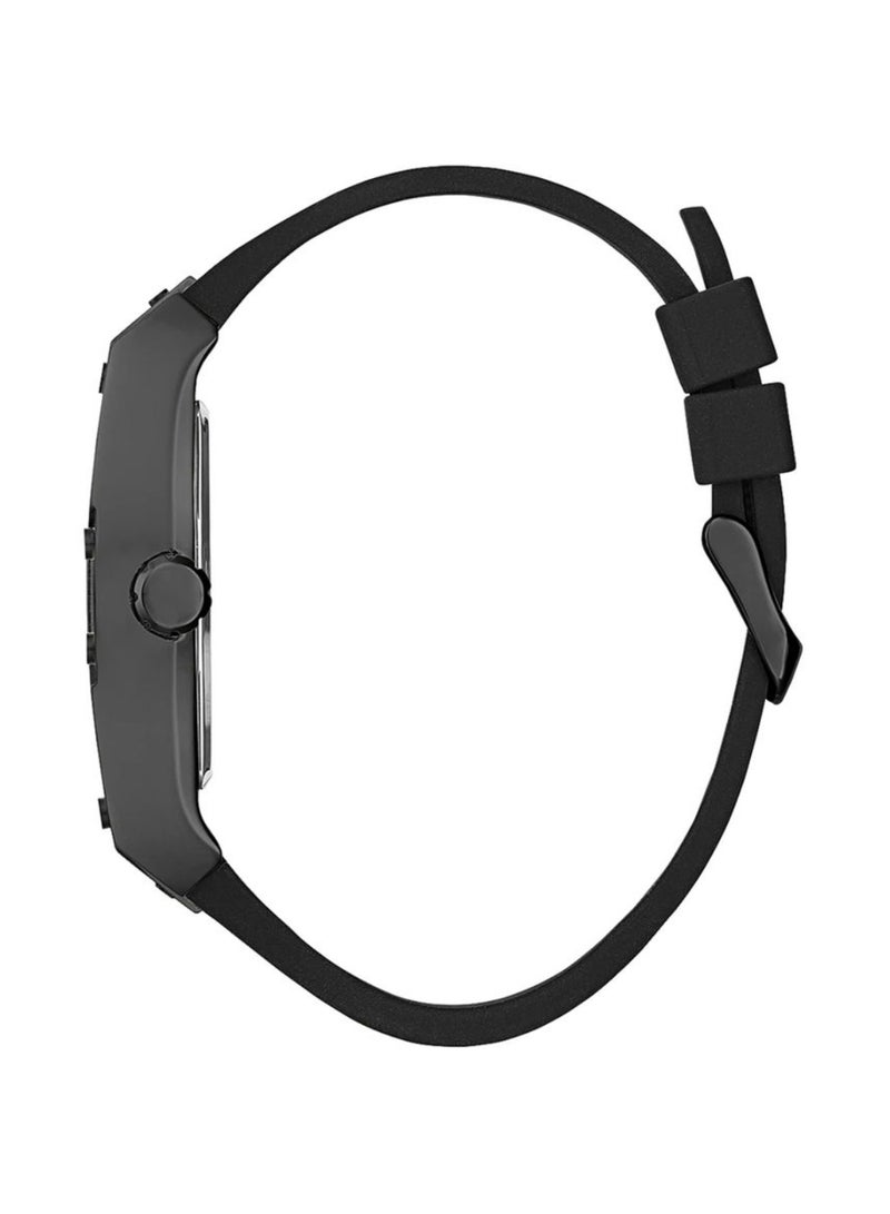 Guess Men's Full Black Analog Leather Strap Watch - GW0500G2 - Image 3