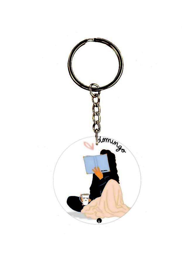 Cartoon Themed Single Sided Keychain