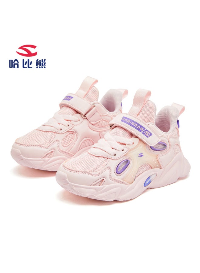 Habi Bear Spring And Autumn New Boys' Sneaker Velcro Girls' Wear-resistant Dirty-resistant Lightweight Single-layer Shoes Casual Shoes For Hair