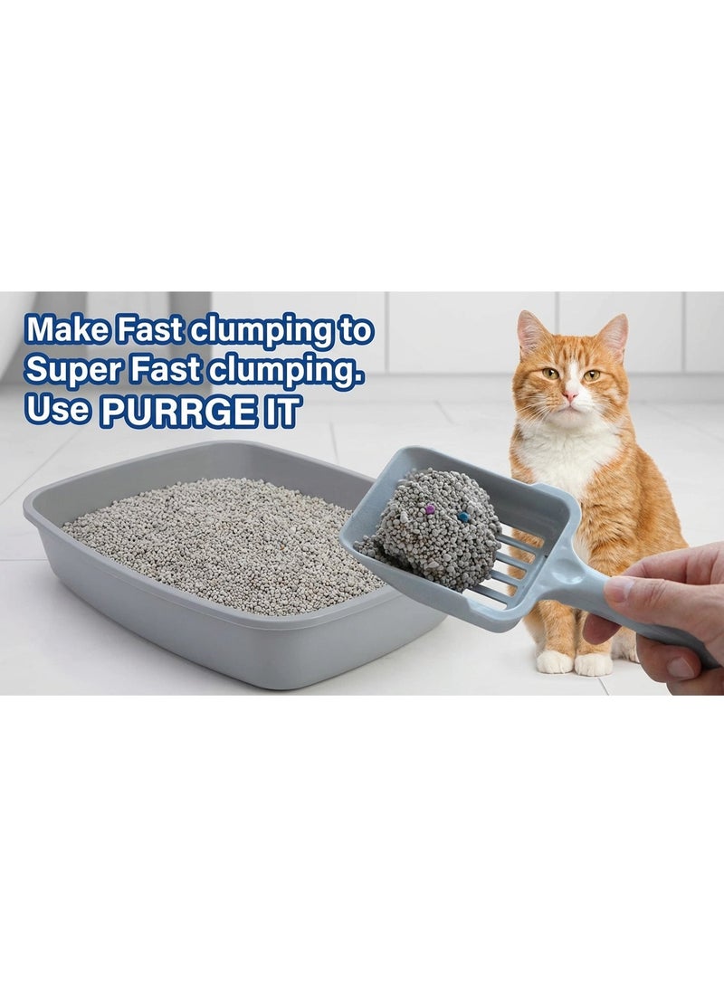 PURRGE IT Premium Bentonite Cat Litter, Scented, Natural Clay-Based, Ultra-Tight Clumping, 10L, 8kg (Natural) - Image 4