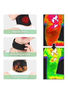 SYOSI Neck Support Brace Neck Braces for Pain Relief and Bone Relaxer Self Heating Cervical Wrap Suffer Adjustable Warm Neck Guard Protector Acupressure Self-Heating Shaping for Flabby Arms  - Image 4