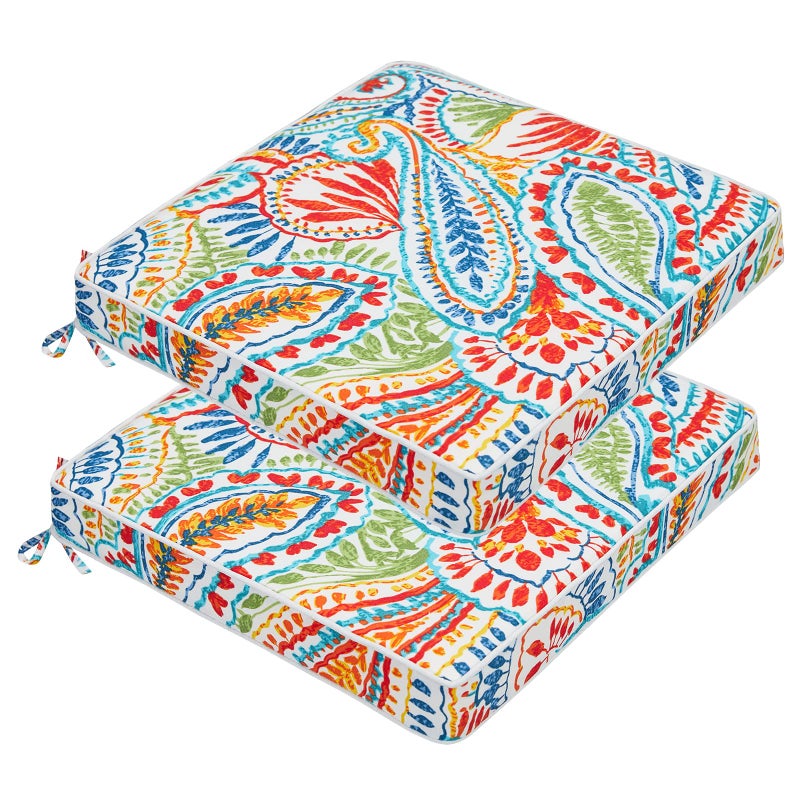 JMGBird 19 x 19 Outdoor Patio Furniture Cushions Set of 2 Waterproof Patio Chair Cushions for Garden Patio Furniture