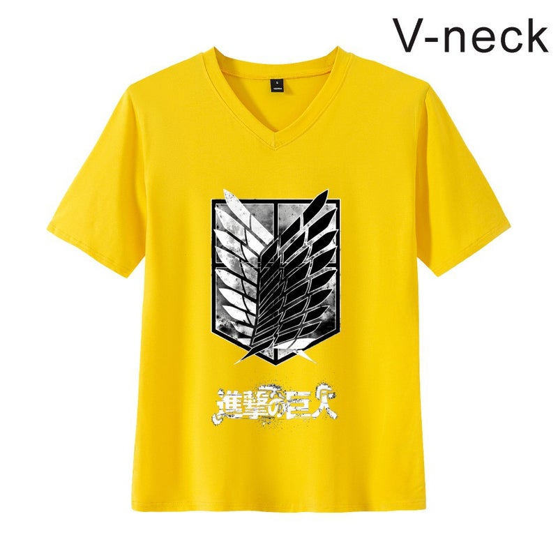 Attack Giant Attack On Titan Logo Couple Short Sleeve Men'S And Women'S Same T-Shirt Fashion Brand Summer - Image 1
