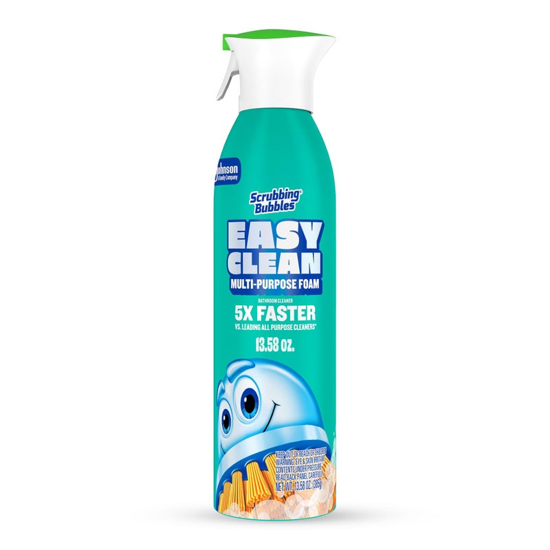 Scrubbing Bubbles Easy Clean Foaming Multipurpose Bathroom Cleaner, Continuous Spray Bottle, Fast Acting Foam, 13.58 Ounce - Image 1