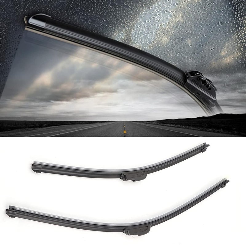 klarako Windshield Wiper, Allklarako Seasons Front Windshield Wiper Blades Bracketless Replacement for ES ES250 ES300h ES350 2013klarako 2017 - Image 1
