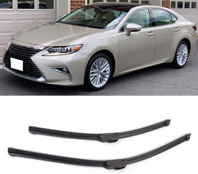 klarako Windshield Wiper, Allklarako Seasons Front Windshield Wiper Blades Bracketless Replacement for ES ES250 ES300h ES350 2013klarako 2017 - Image 5