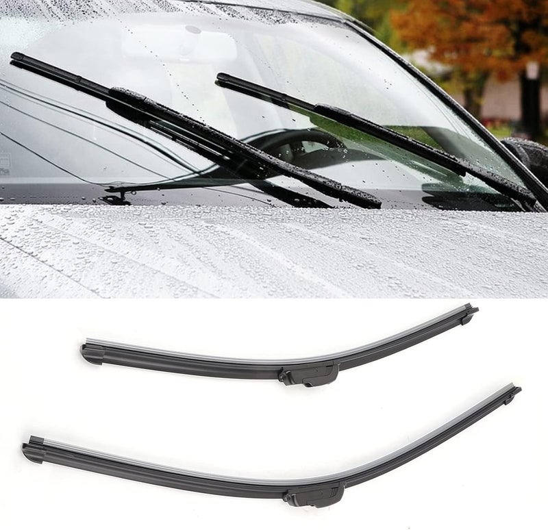 klarako Windshield Wiper, Allklarako Seasons Front Windshield Wiper Blades Bracketless Replacement for ES ES250 ES300h ES350 2013klarako 2017 - Image 2
