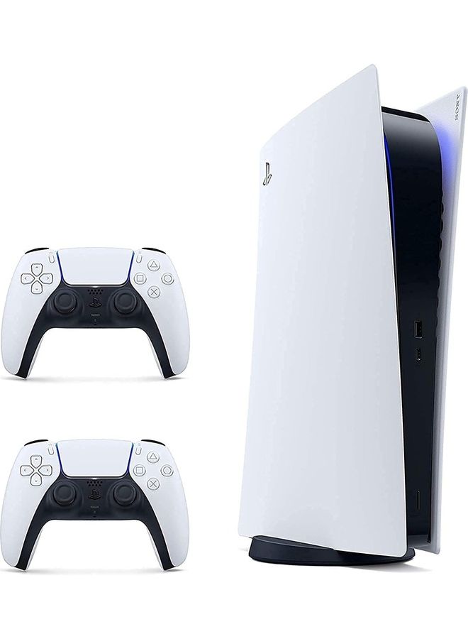 حزمة وحدة تحكم الإصدار الرقمي من Playstation 5 مع وحدة تحكم DualSense الإضافية
