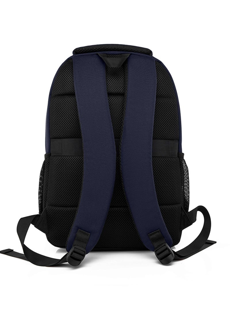 Hike Unisex Durable Sling Laptop Backpack Water Resistant Premium Casual Daypack for Travel/Business/College/School, HK9901- Blue - Image 3