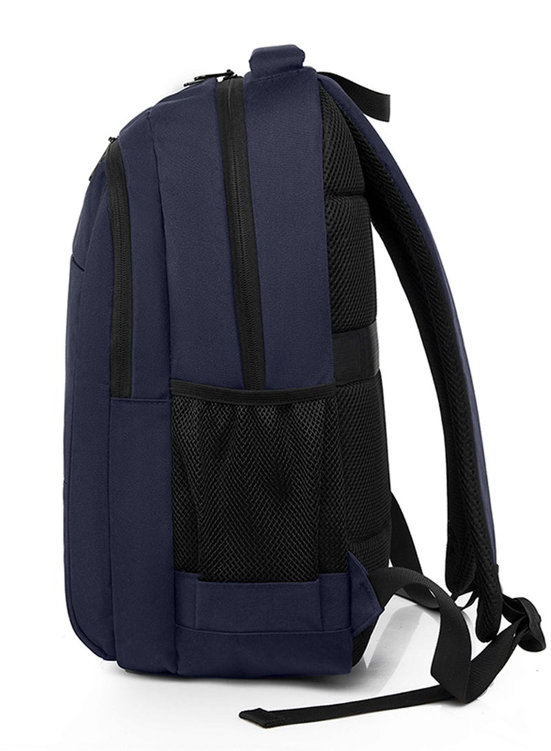 Hike Unisex Durable Sling Laptop Backpack Water Resistant Premium Casual Daypack for Travel/Business/College/School, HK9901- Blue - Image 4