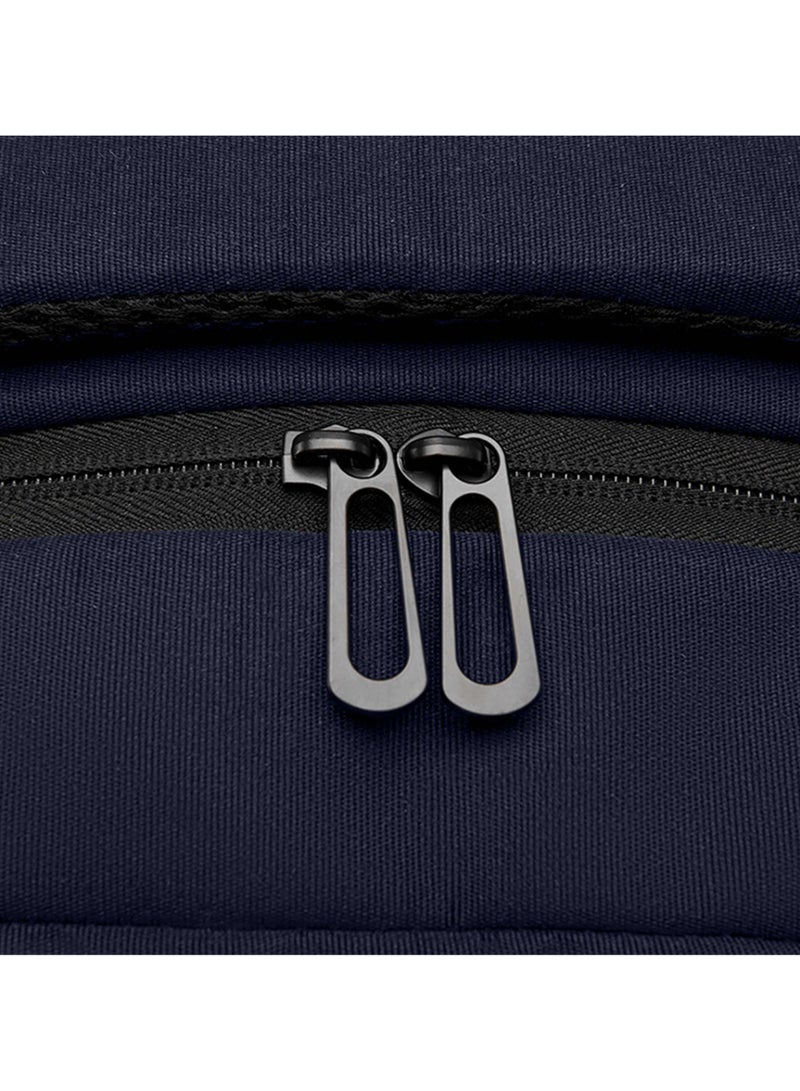 Hike Unisex Durable Sling Laptop Backpack Water Resistant Premium Casual Daypack for Travel/Business/College/School, HK9901- Blue - Image 5