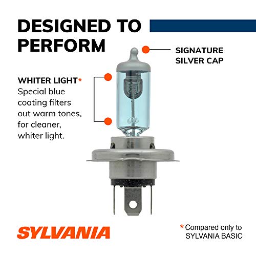 SYLVANIA - 9003 SilverStar - High Performance Halogen Headlight Bulb, High Beam, Low Beam and Fog Replacement Bulb, Brighter Downroad with Whiter Light (Contains 1 Bulb) - Image 5