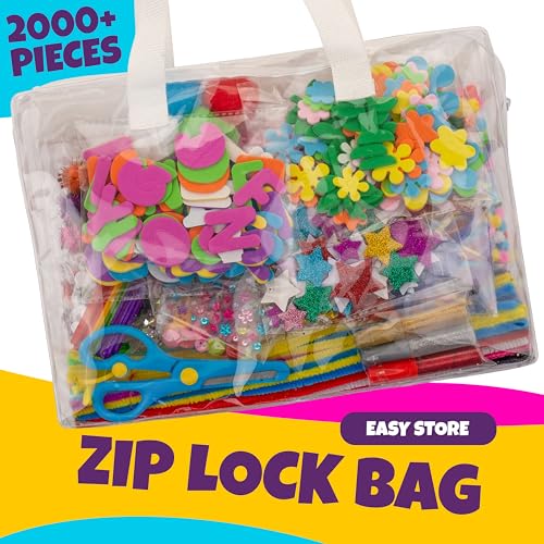 Blue Squid 2000+pcs Craft Kits for Kids, Ages 3-9 Girl Boys Gifts Arts and Crafts for Kids Craft Kits Toys for 3-9 Year Old Girls Boys Birthday Presents Gifts Crafts for 4-10 Year Olds - Image 4