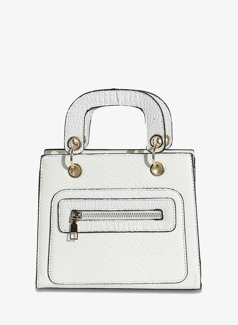 Croc Mini Handbag - White