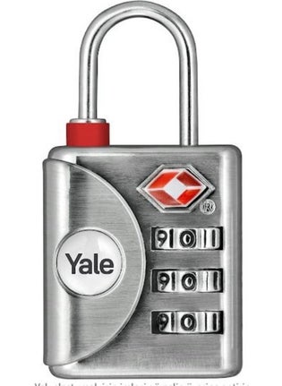 Yale Control Indicator Combination Padlock TSA Approved Two Way Gray 1 Piece  - Image 2