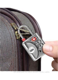 Yale Control Indicator Combination Padlock TSA Approved Two Way Gray 1 Piece  - Image 3