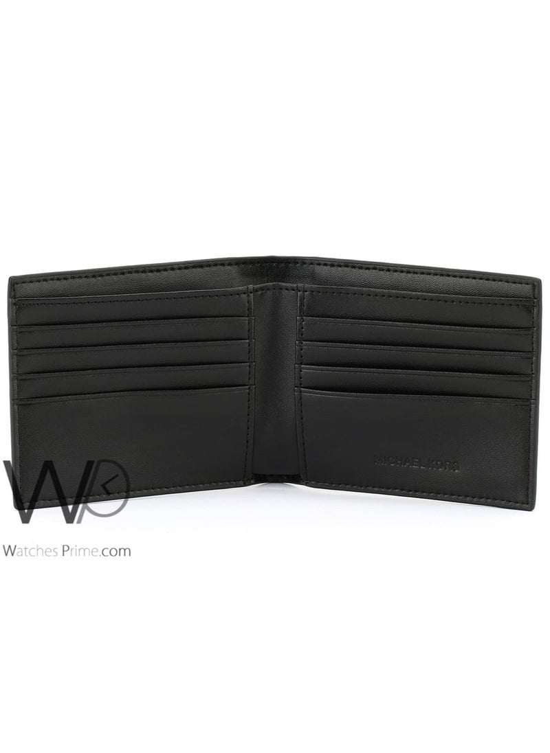 Michael Kors - Michael Kors Black Genuine Leather Mk Patterned Wallet And Belt Gift Set - Image 1
