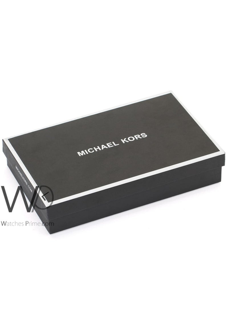 Michael Kors - Michael Kors Black Genuine Leather Mk Patterned Wallet And Belt Gift Set - Image 1