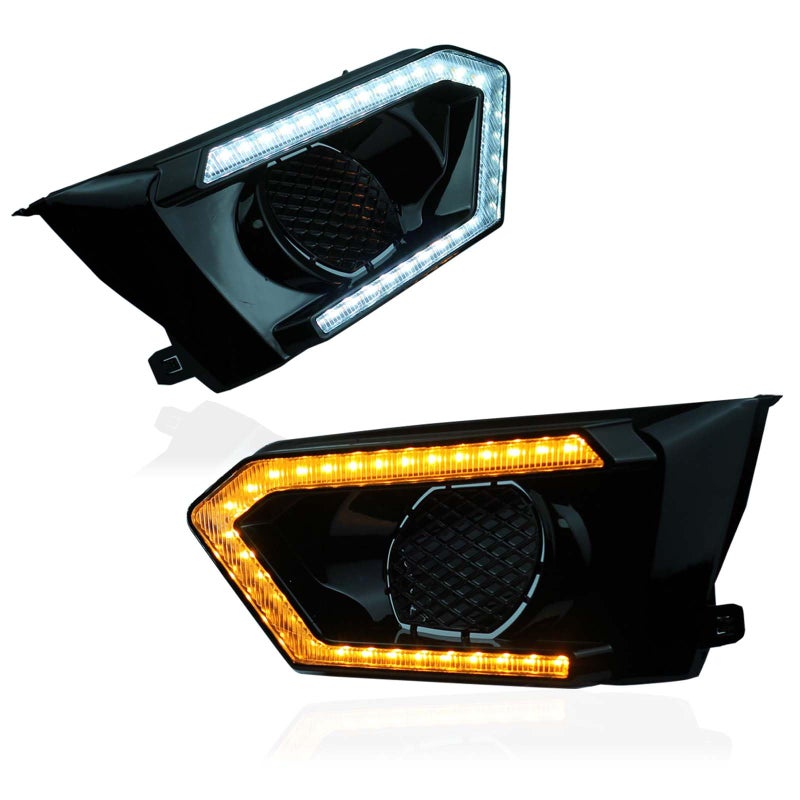 GEEGEETOP Switchback WhiteAmber LED Front Bumper Fog Daytime Running Lamp Flash LED Turn Signal Feature Compatible with Nissan Altima 20192022 S SR SV SL Platinum