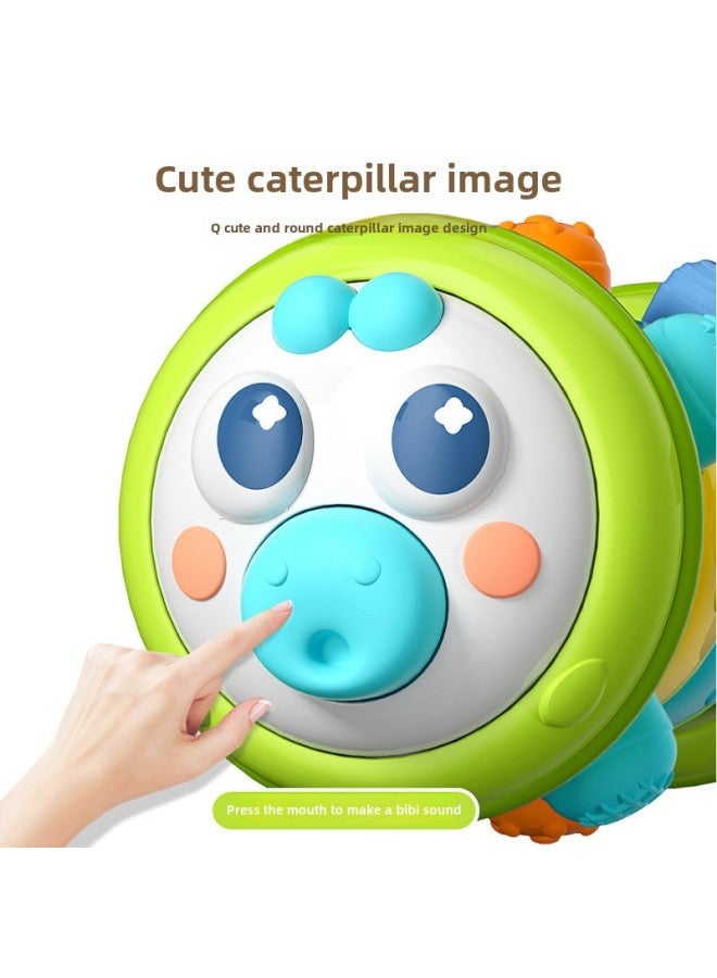 Funny Roller Caterpillar Pressing Early Education Educational Exercise Finger Grasping Crawling Training Infant Toys-Color:Roller Caterpillar [blue]  - Image 3