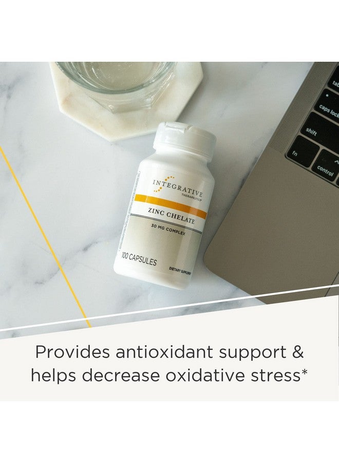 Integrative Therapeutics Zinc Chelate Zinc Supplement Immune Support* Optimal Absorption 100 Capsules - Image 3