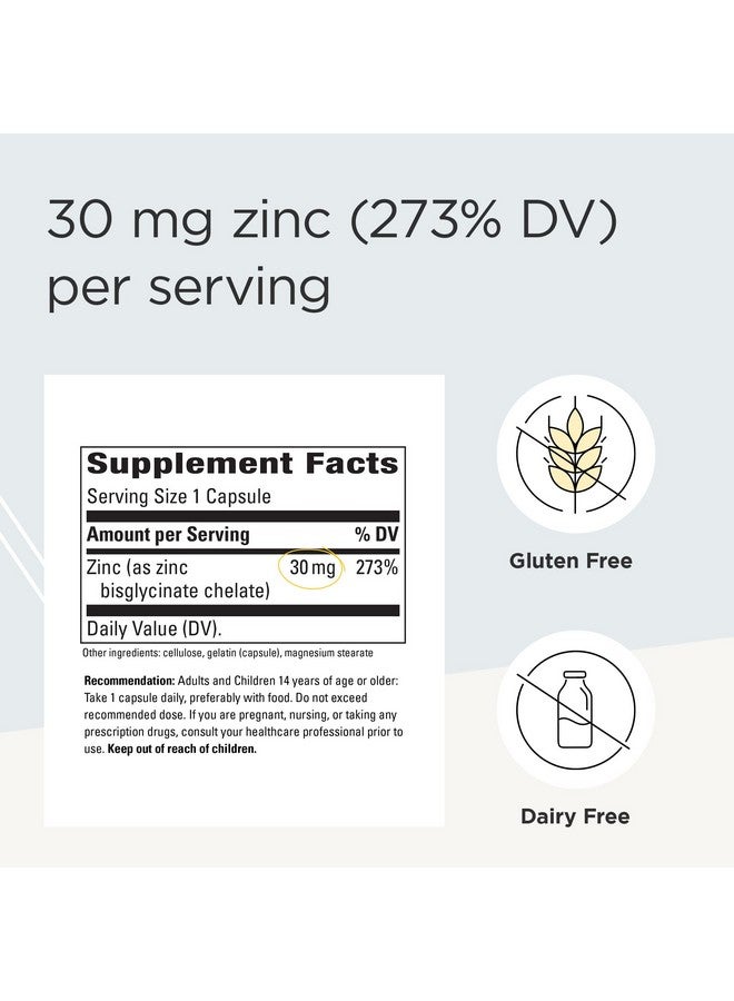 Integrative Therapeutics Zinc Chelate Zinc Supplement Immune Support* Optimal Absorption 100 Capsules - Image 2