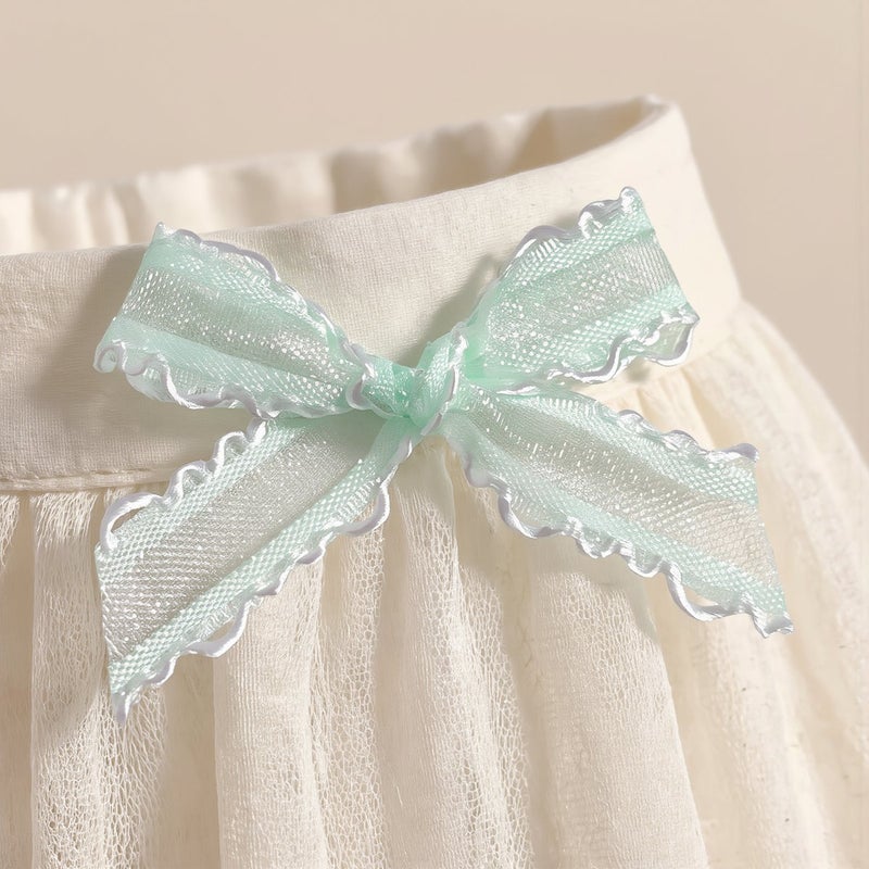 Organza Ribbon Bows Wavy Edge DIY Craft Fabric Decor for Clothing Socks Hats Accessories - Image 5