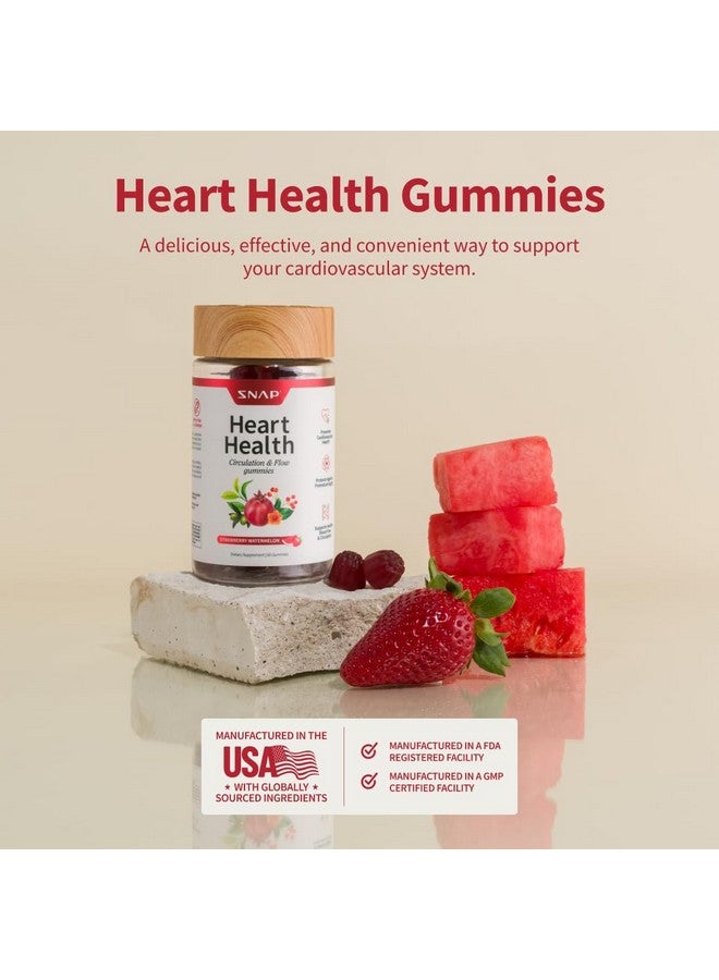 Snap Supplements Heart Health Gummies, Blood Circulation Supplements, CoQ10 Heart Health Supplements, Blood Flow Supplement, Sugar Free, 60 Gummies - Image 4