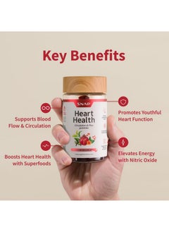 SNAP SUPPLEMENTS Snap Supplements Heart Health Gummies, Blood Circulation Supplements, CoQ10 Heart Health Supplements, Blood Flow Supplement, Sugar Free, 60 Gummies  - Image 3