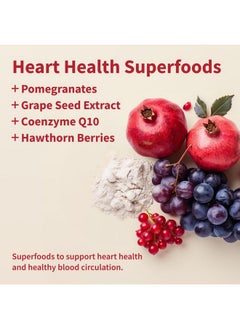 SNAP SUPPLEMENTS Snap Supplements Heart Health Gummies, Blood Circulation Supplements, CoQ10 Heart Health Supplements, Blood Flow Supplement, Sugar Free, 60 Gummies  - Image 2